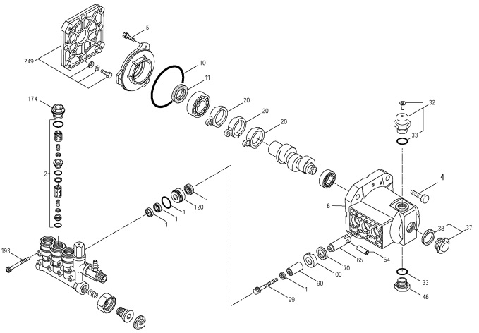 DEWALT 5140141-97 pump breakdown